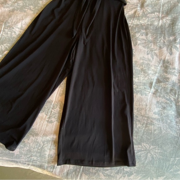 NWT Annalee + Hope Black Jersey Crop/Capri Jersey Jumpsuit - Picture 10 of 14